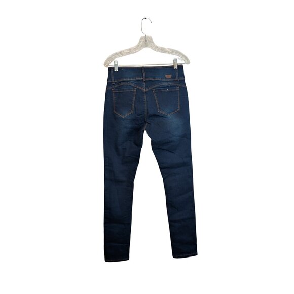 Bamboo Dark Wash High Rise Skinny Jeans Womens Size 12 Stretch Denim pants - Picture 2 of 9